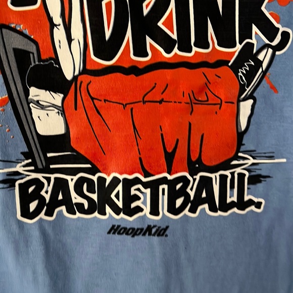 Hoop Kids S/S Youth Basketball Theme Tee - Picture 2 of 4